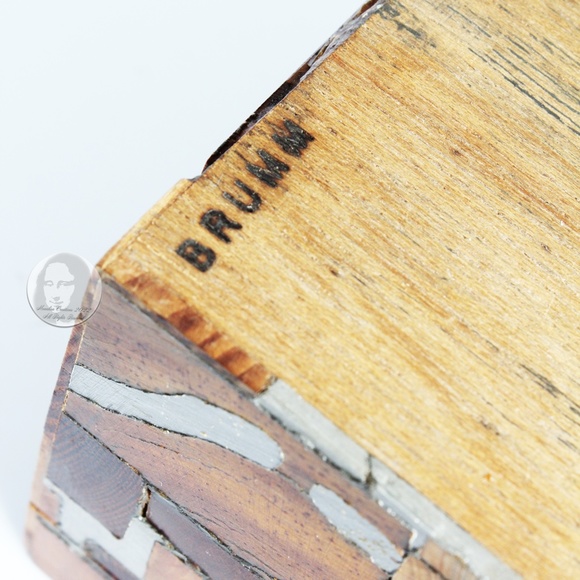 Brutalist Storage Box Trinket Case Wood Metal MCM Vintage 60s by Norman Brumm - Picture 12 of 13